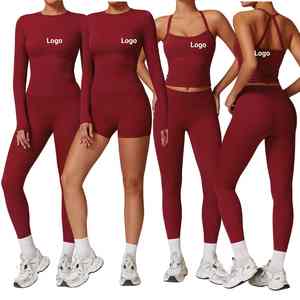 Ensemble de vêtements de sport deux pièces pour femmes débardeur et legging pour le fitness vêtements d'entraînement personnalisés OEM pour femmes Yoga Se - Product Image 5