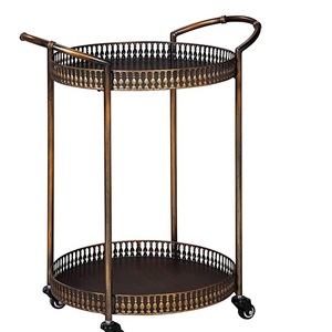 Nouveau chariot en métal de finition personnalisé de style traditionnel chariot décoratif de produit de vente le plus populaire - Product Image 4