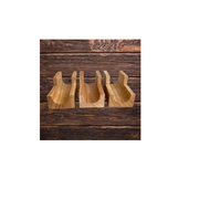 Support de taco en bois écologique pour la sécurité des tacos et le choix Support de taco pour 2 pièces de forme carrée pour vendeur chaud