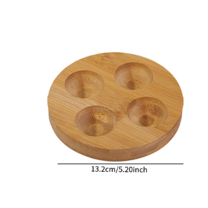 ที่ใส่ไข่ไม้ธรรมชาติที่เก็บไข่ไม้แบบเรียบง่ายที่ใส่ไข่ - Product Image 1