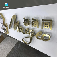 Enseigne 3D en acier inoxydable sur pied, personnalisée avec logo et nom d'entreprise, pour extérieur, hall d'accueil, devanture de magasin, événements et fêtes