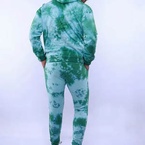 2025 hiver mode à capuche hommes cravate teinture solide survêtement manches longues de haute qualité pour un usage décontracté - Product Image 3