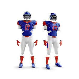 Venta al por mayor personalizado sublimación fútbol americano Jersey y pantalón de gran tamaño jóvenes de entrenamiento universitario uniformes de fútbol americano - Product Image 6