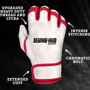 Gants de frappeur pour hommes, étiquettes personnalisées, doigts complets avec poignées solides, paumes pour garçons, meilleurs gants de sport longs et confortables - Product Image 3