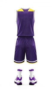 Maillot d'uniforme de basket-ball respirant grande taille vêtements de basket-ball pour jeunes Sublimation Logo adultes - Product Image 4