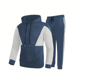 Survêtement d'hiver 100% coton léger coupe régulière Top vente Plus la taille Motif solide Haute respirabilité Ensembles de logos personnalisés - Product Image 1