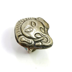 แหวนพลอยปะการังเทอร์ควอยส์แหวนทิเบตทำมือเครื่องประดับแฟชั่นผู้หญิงและเด็กผู้หญิงขายส่งแหวนจำนวนมาก - Product Image 4