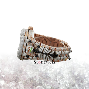 Montres mécaniques automatiques pour hommes Stonewels GIA certifiées Big Face entièrement personnalisées Hip Hop Diamond VVS Moissanite - Product Image 5