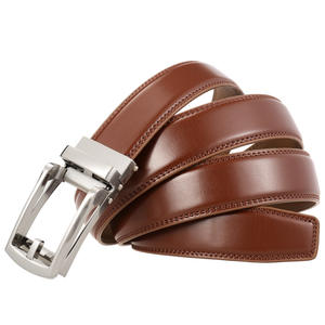 Ceintures en cuir OEM/ODM en gros pour la mode, ceinture en cuir de vachette véritable de luxe, boucle en acier, imperméable, respirante, logo personnalisé - Product Image 5