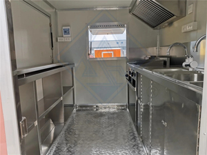 รถขายอาหารรถขายอาหารติดท้ายห้องครัวพร้อมรถขายอาหารไอศครีมเต็มรูปแบบรถขายกาแฟมีอุปกรณ์ครบครัน - Product Image 4