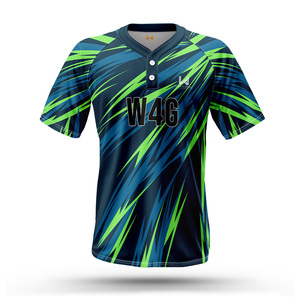 Camiseta de Béisbol Personalizada para Hombre, 2 Botones, Transpirable, Absorbe la Humedad, Talla Grande, Cuello en V, Nombres de Equipos Personalizados, Camisetas de Softbol Personalizadas - Product Image 4