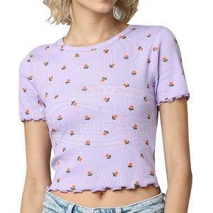 Vente directe d'usine femmes haut court qualité supérieure femmes haut court coton fait femmes haut court - Product Image 1