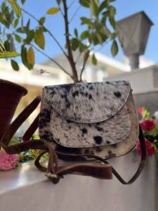 Hot Selling Cowhide Fur Leather <b>Handbag</b> with Fringe Letter and <b>Tassel</b> Decoration New Design Western Style <b>Handbags</b> for Women - Product Image 2