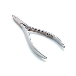 กรรไกรตัดหนังแบบมืออาชีพกรรไกรตัดหนังกำพร้าเหล็กเหล็กปลายแหลมมาก7มม. เครื่องมือทำเล็บเท้าทำเล็บมือเล็บเท้า - Product Image 2