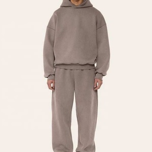 Sudadera con Capucha Premium de Forro Polar para Hombre, 100% Algodón, Diseño Sólido, con Bolsillos, 400GSM, Transpirable, Resistente al Viento, Talla Grande, Oferta - Product Image 5