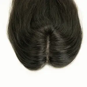 Raw cuticle aligned real virgin hair toppers - Indian Temple hair - Silk Hair Topper