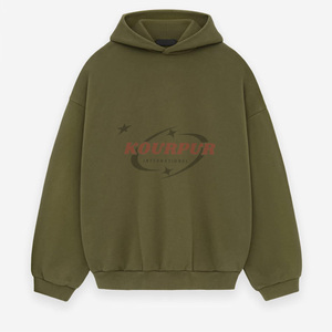 Sudaderas Extra Grandes Bordadas Personalizadas OEM, Sudaderas de Talla Grande para Hombre, Sudaderas de Felpa Francesa de Más de 450 GSM para Hombre - Product Image 3