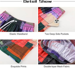 Logo personnalisé 100% Polyester Hommes High Street Gym Fitness Shorts Maille Conception Solide Sublimation Casual Filets D'entraînement Poche - Product Image 6