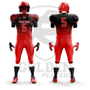 2024 nueva llegada de alta calidad profesional hecho fútbol americano Jersey bordado personalizado camisas hombres mujeres Unisex uniformes - Product Image 3