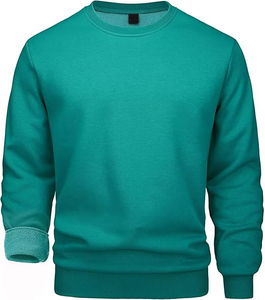 Sudaderas de cuello redondo blancas de forro polar ecológico personalizadas para mujer OEM al por mayor, de algodón grueso con hombros caídos para invierno - Product Image 4