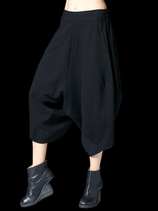 2025 <b>Men</b> Autumn Cotton Spandex Stretch <b>Elastic</b> Waist <b>Trouser</b> Casual Lightweight Drop Crotch Sweatpants Windproof Quick Dry - Product Image 5