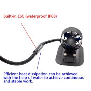 Mini propulseur sous-marin U2 300W, moteurs électriques sans balais, <span class=keywords><strong>moteur</strong></span> d'entraînement, hélice <span class=keywords><strong>pour</strong></span> robot sous-marin, bateau RC, canoë <span class=keywords><strong>de</strong></span> pêche UVA - Product Image 4