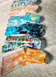 Unisex personalizado colorido Tie-Dye algodón Crew calcetines moda Streetwear para hombres y mujeres - Product Image 6