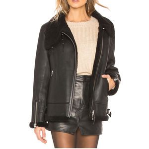 High Quality Customized Moto Style Spring Leather Jacket <b>for</b> Women Pink Color with Regular Fit Men's <b>Clothing</b> Trending <b>for</b> Women - Product Image 5