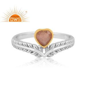 อัญมณีช็อกโกแลตมูนธรรมชาติทำจากเงินสเตอริ925เหมาะสำหรับเป็นของขวัญสำหรับผู้หญิง - Product Image 3