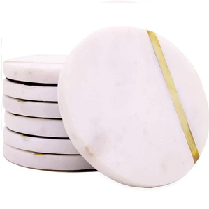 แผ่นรองแก้วหินทรงกลมทันสมัยสำหรับใช้ในบ้าน คุณภาพสูง สำหรับตกแต่งโต๊ะอาหารในครัว สไตล์คลาสสิก ขายส่ง - Product Image 3