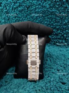 Última tendencia Iced Hip Hop Diamond Watch Hombres Exclusivo Moissanite Diamond VVS Clarity Reloj de movimiento automático - Product Image 5