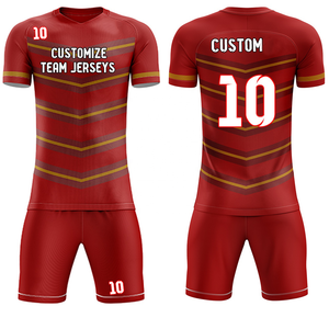 Maillot et short de Football pour adultes de haute qualité, ensemble complet avec tissu en Polyester, uniformes de Football et prix bas - Product Image 4