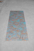Panneau d'intérieur décoratif moderne texturé, imperméable, ignifuge, doré, effet micro-ciment, épaisseur personnalisée, graphique, pour la maison