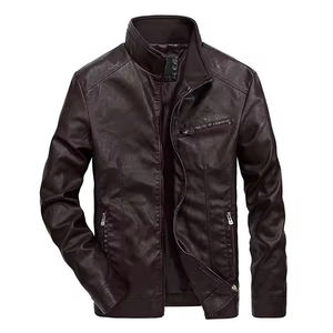 Chaqueta de Cuero de Oveja para Hombre, Modelo 2026, con Forro de Piel de Oveja y Tela de Lona, Cierre de Cremallera, Transpirable, para Invierno, Venta al Por Mayor OEM - Product Image 4