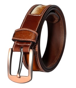 High Quality Genuine Cow <b>Hair</b> On Leather Belts Hide Leather Waist Belt Stylish New Mens and Women's Casual Style OEM Welcome - Product Image 1