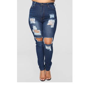 Fournisseur de pantalons slim déchirés pour femmes, style décontracté, vêtements de rue, jeans évasés sexy, printemps-été, en gros, provenant du Bangladesh - Product Image 4