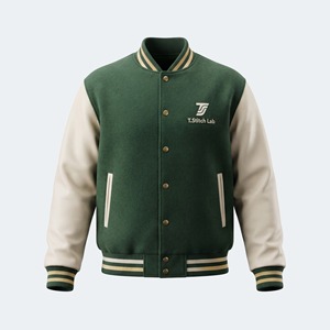 Chaqueta Varsity Unisex de Lona de Alta Calidad, Nueva Llegada, Ligera, de Secado Rápido, Mangas Completas, Estilo Formal, Ropa Exterior Diaria, Corte Regular - Product Image 1