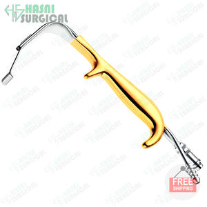 Rétracteur de sein de style Tebbetts CE ISO, pointe dentelée avec guide lumineux et aspiration - Product Image 3