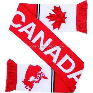 Écharpe de sport carrée personnalisable en tricot jacquard acrylique coupe-vent pour supporters de football, idéale pour l'hiver et les jours de match universitaires - Product Image 5