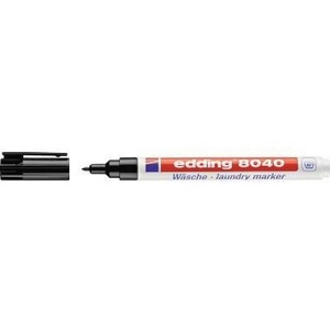 Marcadores Textiles EDDING 8040 de Punta Redonda Negra de 1 mm - Product Image 1