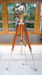 1950's Vintage Stand Théâtre Lampe Britannique Antique Studio Lumière Art Déco Éclairage Hollywood Film Cinéma Rétro Film Spot Light - Product Image 4