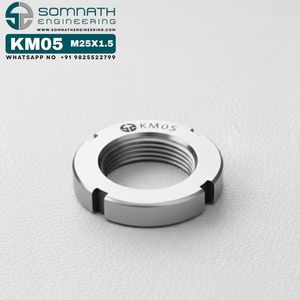 ตัวล็อค KM05น๊อตตัวล็อกเพลาแบบเมตริกที่แม่นยำ M25X1.5สำหรับยึดสเตนเลสสตีล - Product Image 5