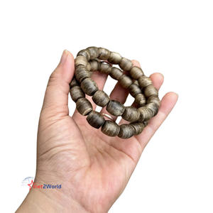 Bracelet en bois d'agar fait à la main perles produit de bijoux de haute qualité du Vietnam pour femmes et hommes - Product Image 2