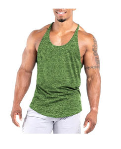 Soft material <b>Men</b> Gym <b>Singlet</b> Knitted Plus Size Custom logo best manufacturing Tank Top high demanding Anti-shrink Gym <b>Singlets</b> - Product Image 1
