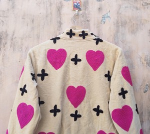 เสื้อแจ็คเก็ตกำมะหยี่ปักลายหัวใจสไตล์ Y2K ปกคอพับ แขนยาว ปิดด้วยซิป เสื้อคลุมลำลองสำหรับผู้ใหญ่ ใส่ได้ในฤดูใบไม้ร่วง - Product Image 2