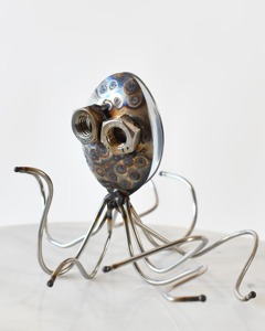 Centro de mesa de escultura decorativa de diseño de avestruz de lujo para el hogar Interior Oficina Regalo DE BODA Exhibición artística - Product Image 1