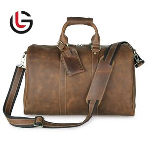 กระเป๋าใส่กระเป๋าเดินทางหนังสีน้ำตาลช็อกโกแลตสุดสัปดาห์ - Product Image 6