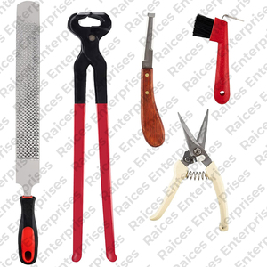 Kit de pezuñas de herramientas de herrador de caballos profesional Kit de herramientas de herrador de caballos de acero inoxidable de calidad superior Kit de cuidado de pezuñas de caballos - Product Image 1