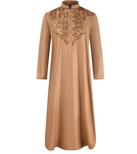 เสื้อผ้าอิสลามสำหรับผู้ชายเสื้อผ้าอิสลามแขนยาวผ้าฝ้าย100% สำหรับผู้ชาย - Product Image 2