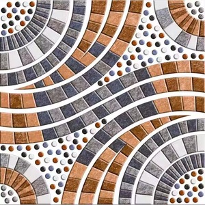 Azulejos de porcelana de alta resistencia de la serie Punch, 30x30cm, mate, punzón profundo, diseño indio para exteriores - Product Image 2